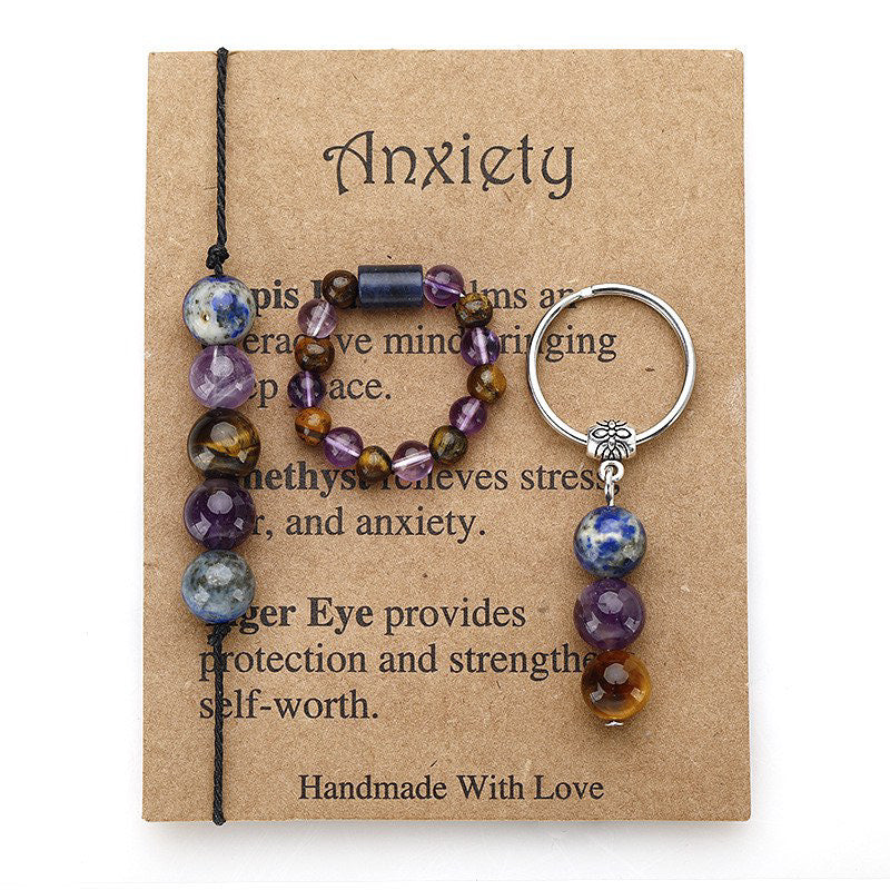 INTENTION RING, BRACELET & KEYCHAIN BUNDLE