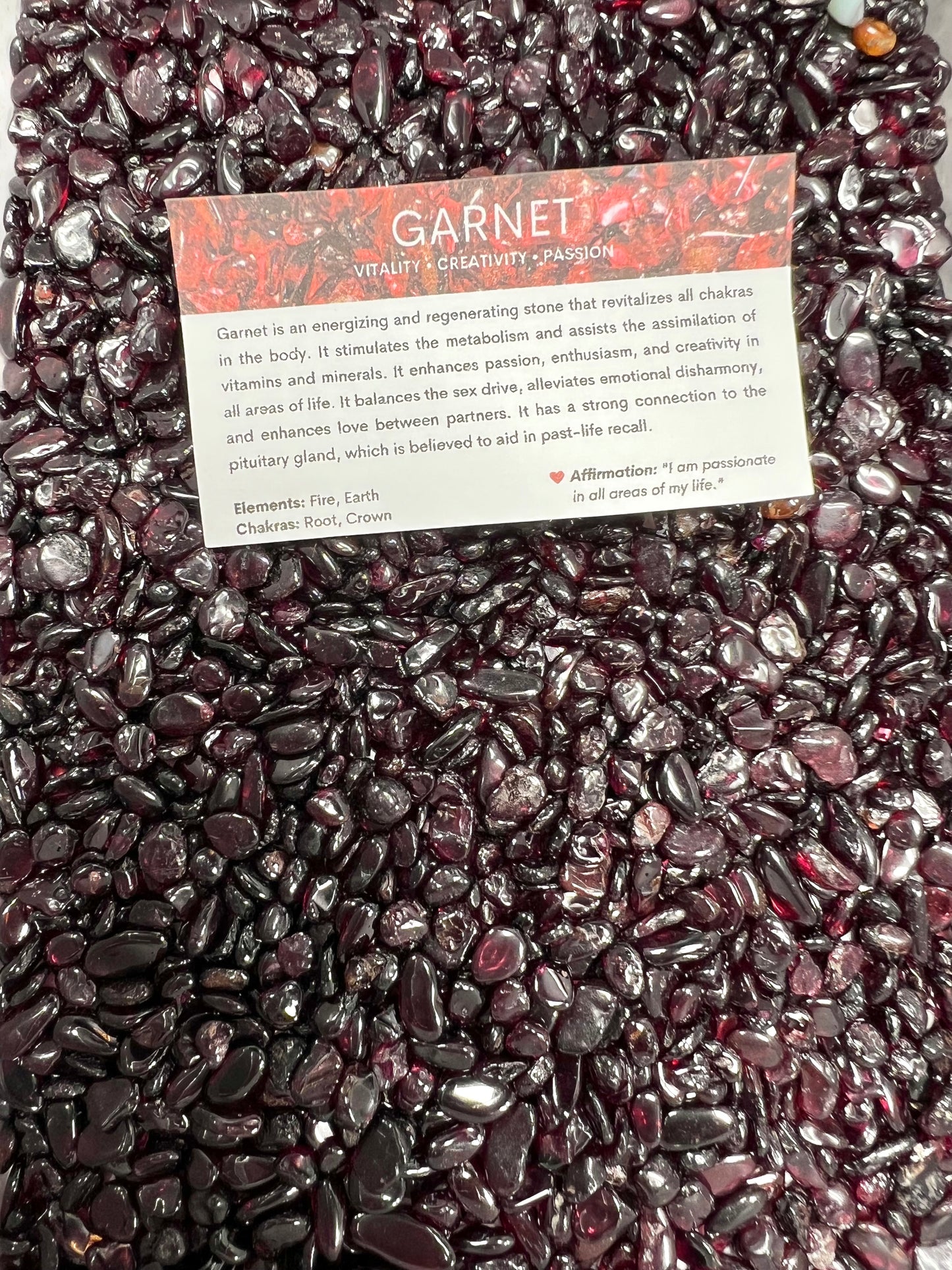 GARNET 3 OZ BAG