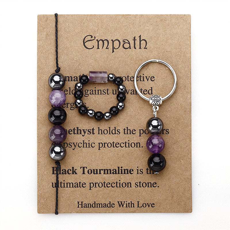 INTENTION RING, BRACELET & KEYCHAIN BUNDLE