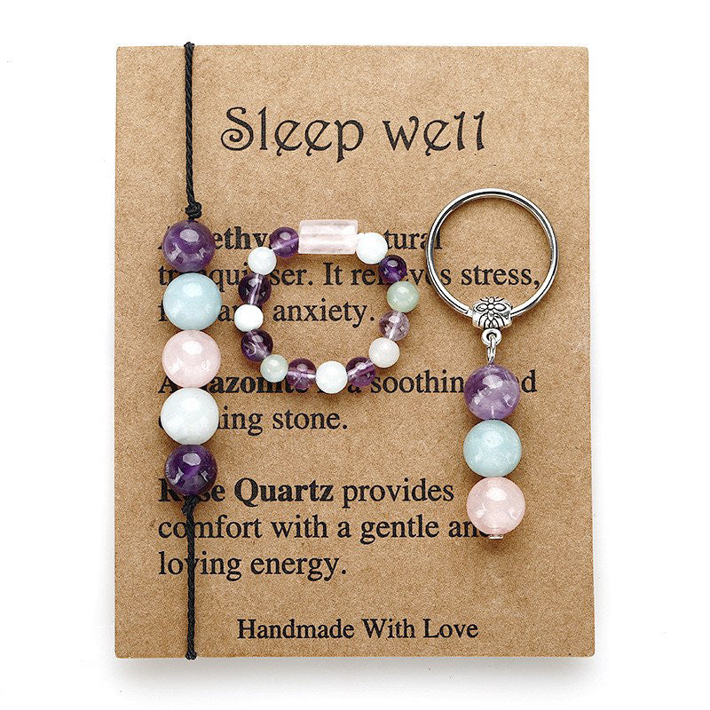 INTENTION RING, BRACELET & KEYCHAIN BUNDLE