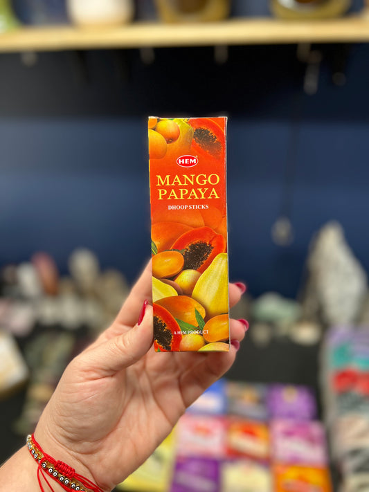 HEM MANGO PAPAYA DHOOP STICKS